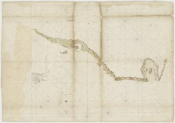Map of the Spanish Fort at Tamsui, Later of the VOC